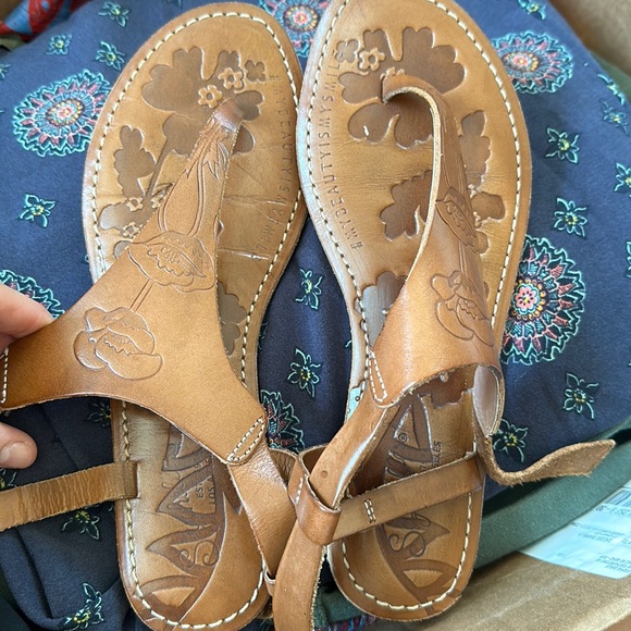 Seychelles Leather Sandals 8.5 - Picture 1 of 2